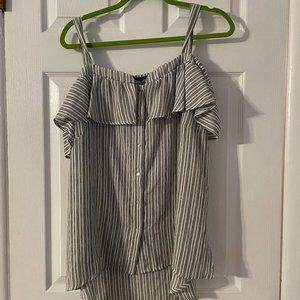 Off the Shoulder Black/White Top